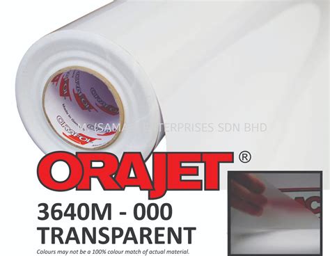 ORAJET® 3164 Series ORAJET® 3640 Digital Printing Film Series ORAJET ...