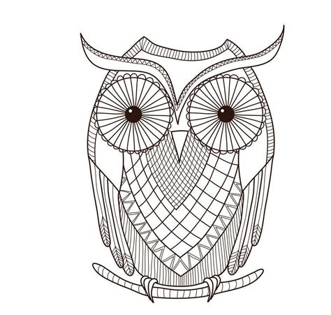 Coloriage Hibou mandala pour enfant dessin gratuit à imprimer