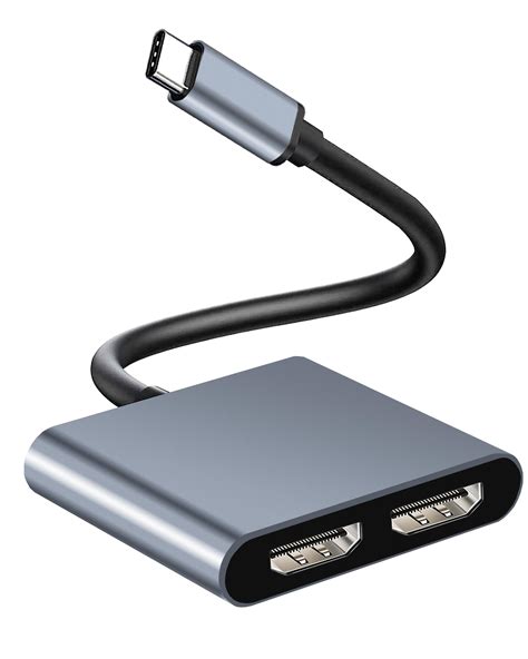 HDMI Dual Monitor Adapter Gmeaou USB C to Dual HDMI Adapter 4K Dual HDMI Adapter for 2 Monitors ...