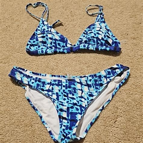 Cupshe Swim Blue Tie Dye Bikini Poshmark