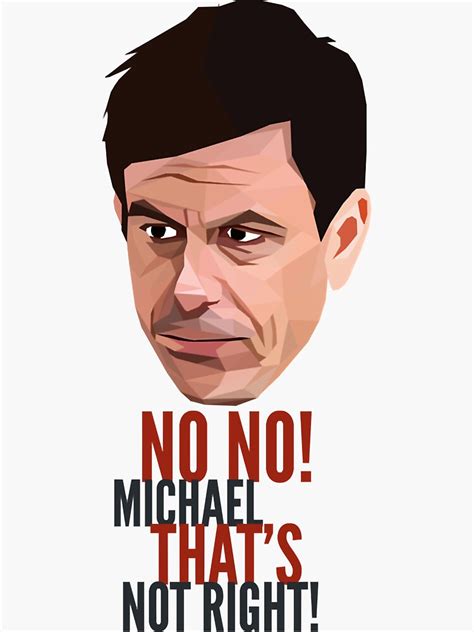 Toto Wolff No No Michael Sticker By Byronsheppard6 Redbubble