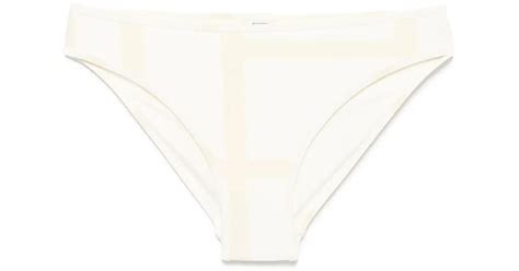TOTEME Monogram Bikini Bottoms In White Lyst