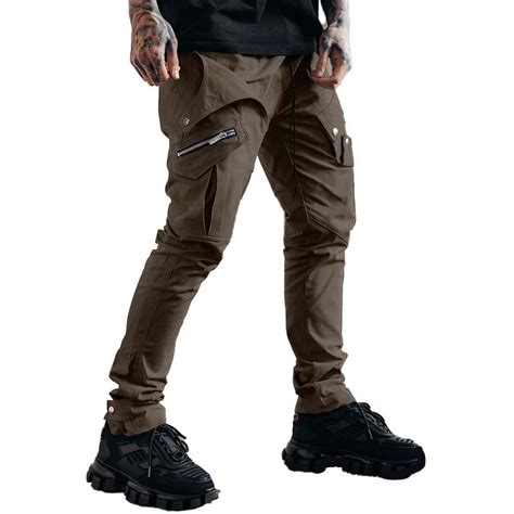 Utility Cargo Pants V11 Brown Urban Street Wear