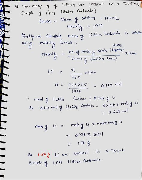 [solved] Level 3 Molarity Calculations 3 How Many Grams Of Kci Are