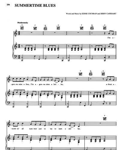 Summertime Blues Sheet Music by Jerry Capehart | nkoda | Free 7 days trial