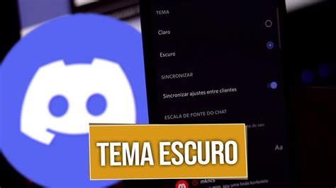 Como Colocar Tema Escuro No Discord Youtube