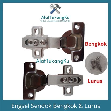 Jual Engsel Sendok Tipe Lurus Bengkok Engsel Sendok Pintu Lemari