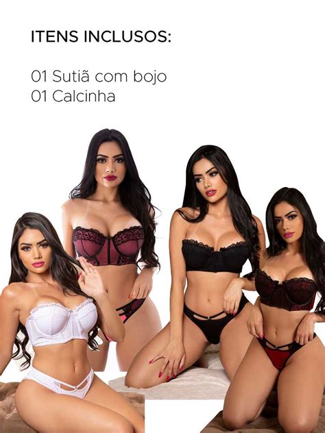 Lingerie Sexy Conjunto Tati Cropped Tqc Em Renda Garota Venenogarota