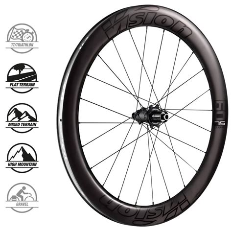 Ruedas Carbono Vision Metron 60 SL Disc Perfil 60 Mm Peso 1490 G