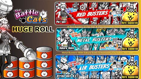 Triple Busters Massive Gacha Roll The Battle Cats Youtube