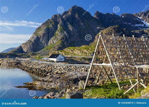 Henningsvaer Village Lofoten Islands Norway The Colorful Building Of