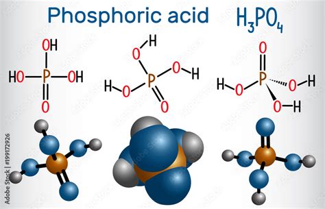 Vetor De Phosphoric Acid Orthophosphoric Acid H2po4 Is A Mineral And