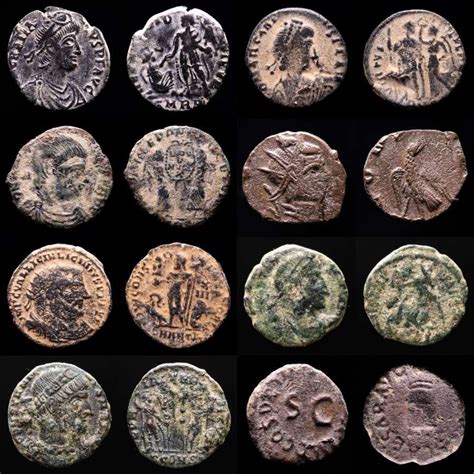 Imperio Romano Lot Comprising Eight Ae Coins Antoninianus Follis