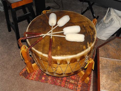 Anishinabe Pow Wow Dance Drum A Traditional Style Native A Flickr