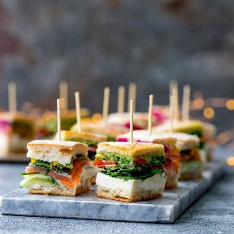 French Pressed Sandwich Bites Posh Sandwiches For Your Party Table Nicky S Kitchen Sanctuary