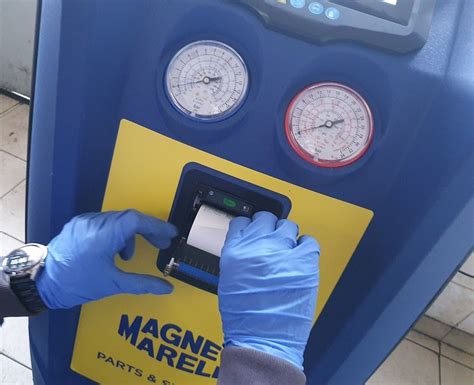 Test Of The Magneti Marelli Air Conditioning Service Stations