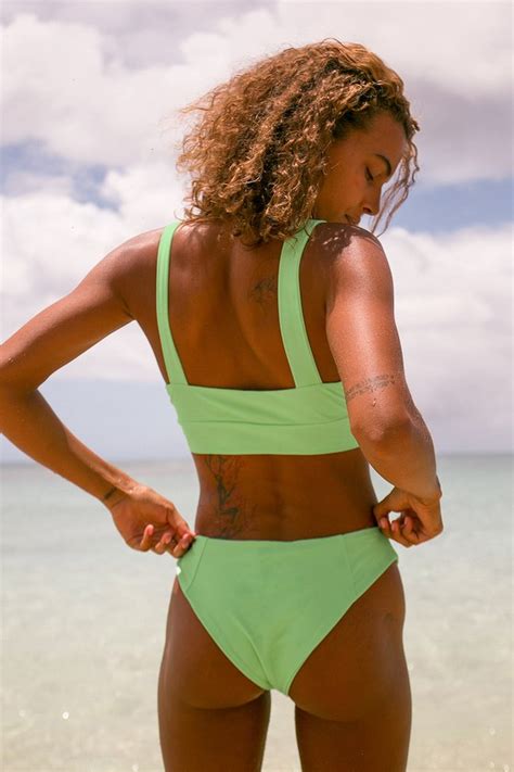 Cute Light Green Bikini Bottoms Bikini Bottom Cheeky Bottoms Lulus