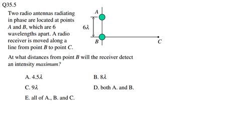 Solved Q Two Radio Antennas Radiating In Phase Are Chegg