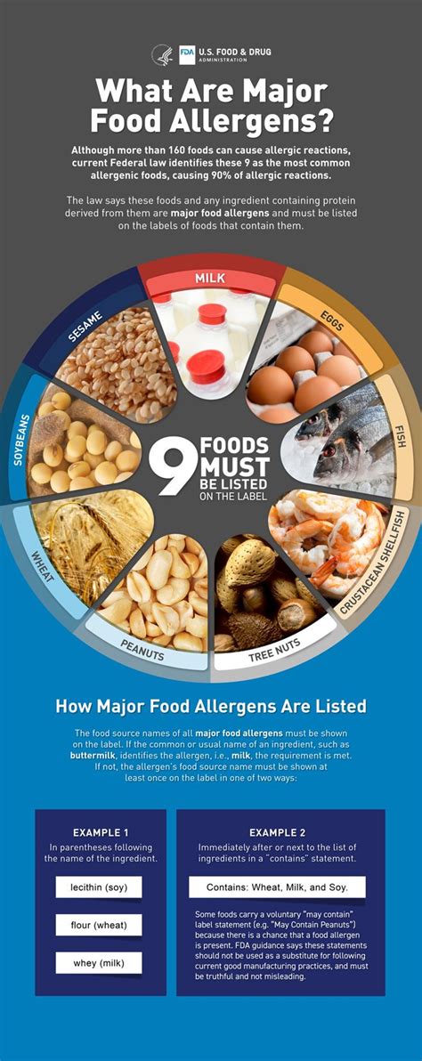 Major Food Allergens Visualized Infographic