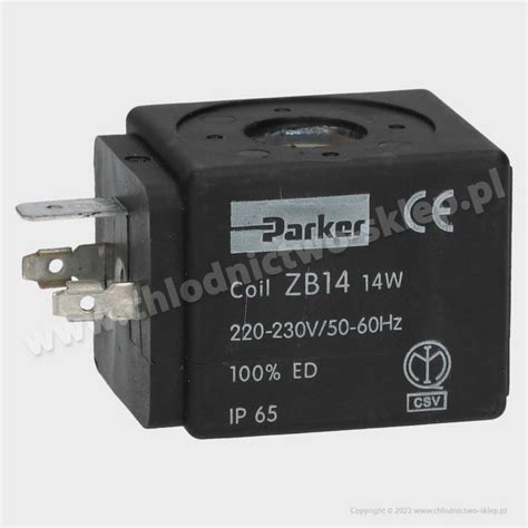 Cewka Zaworu Elektromagnetycznego Parker Zb14 220 230 [v] Ac 50 60 Hz Ip 65