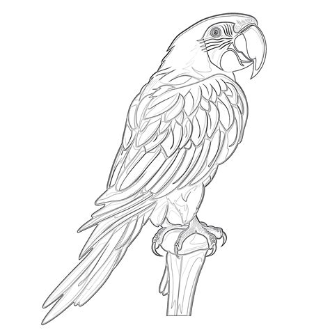 Parrot Pic For Coloring Page - Infoupdate.org