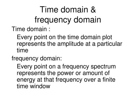 Ppt Time Domain And Frequency Domain Powerpoint Presentation Free Download Id 5499323