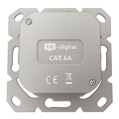 LAN Dose CAT 6a Datendose Unterputz 1 X RJ45 Hb Digital 8 09