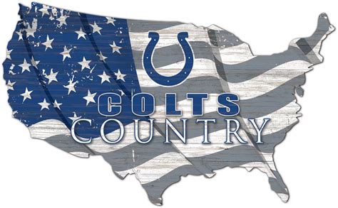 Fan Creations Indianapolis Colts Usa Shape Cutout Wall Decor Academy