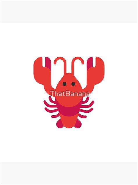 "Lobster emoji" Poster for Sale by ThatBanana | Redbubble