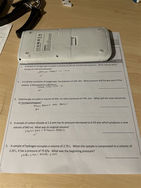 Solved A Sample Of Nitrogen Gas Occupies A Volume Of 255mL Chegg