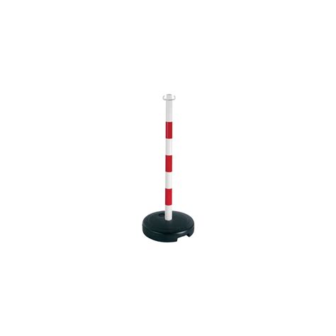 Achetez Sur Novap Fr Votre Poteau Pvc Rouge Blanc Cm Sur Socle