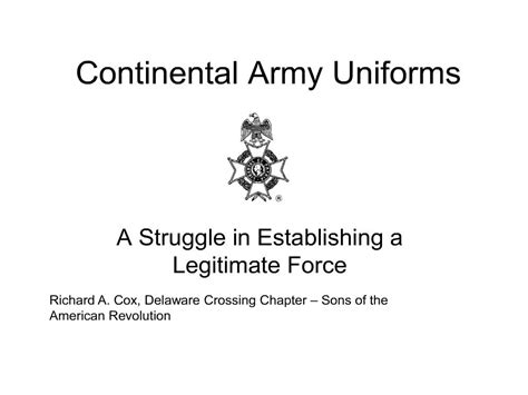 PPT - Continental Army Uniforms PowerPoint Presentation, free download ...