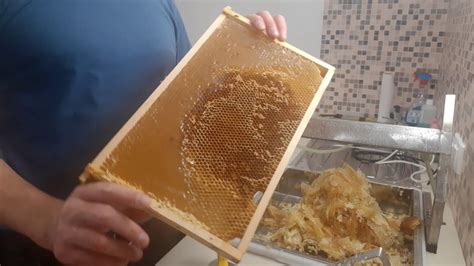 Паровой нож . Распечатка медовых рамок паровым ножом. - YouTube