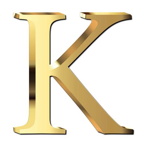 dorado letra k 25322784 PNG