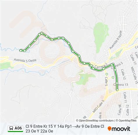 Ruta A Horarios Paradas Y Mapas Cl Entre Kr Y A Pp Av