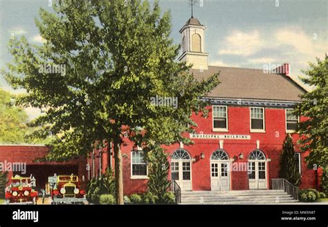 Municipal Building. Roanoke Rapids. 1940 Stock Photo - Alamy