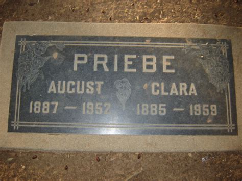 August Edward Priebe Find A Grave Memorial