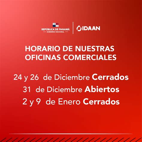 IDAAN On Twitter Informamos A Nuestros Clientes Sobre El Horario De