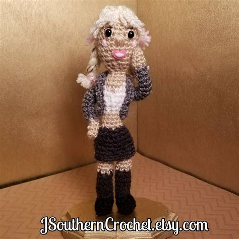 School Girl Britney Spears Inspired Crochet Doll Etsy