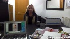 Blonde Model Sucks Agent For A Better Job