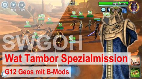 Swgoh Wat Tambor Spezialmission Youtube