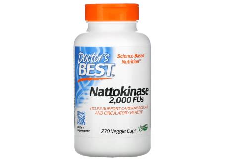 DOCTOR'S BEST Nattokinase 2000 FUs (270 caps) in bioU