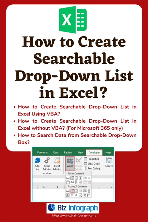 How To Create Searchable Drop Down List In Excel Artofit