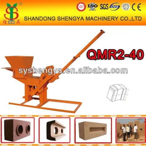 Clay Soil Earth Mud Manual Interlocking Brick Machine Block Machine By