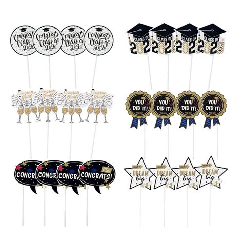 Buy Graduation Cupcake Toppers Decorations Pcs Cupcake