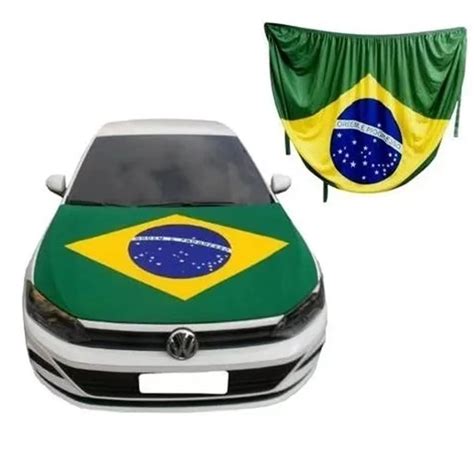 Bandeira Para Capo De Carro Brasil Copa Do Mundo Ba Escorrega