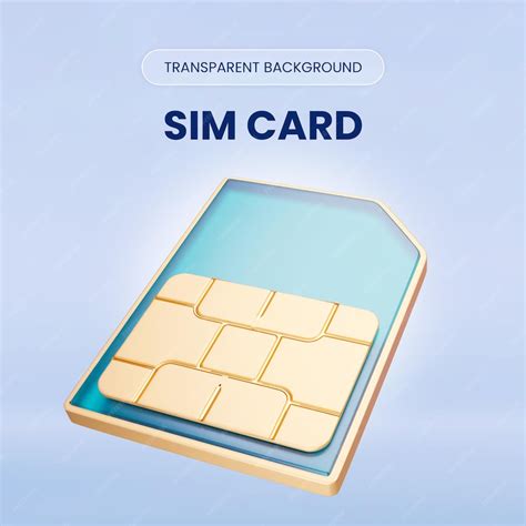 Premium Psd Sim Card 3d Rendering Illustration