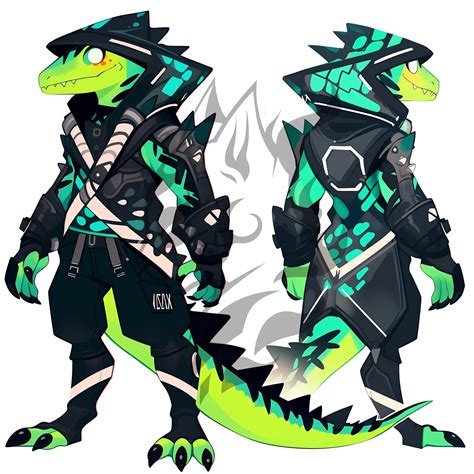 Lizardfolk Rogue Adoptable Character Digital Download HD Image Lizard Kobold - Etsy