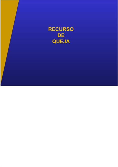 PDF Recurso De Queja DOKUMEN TIPS