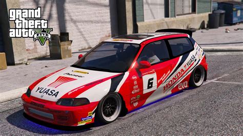 Honda Civic Gen Stance Yuasa Race Livery Gta Mods